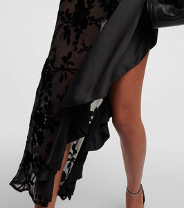 Rodarte Asymmetrical bias slip dress
