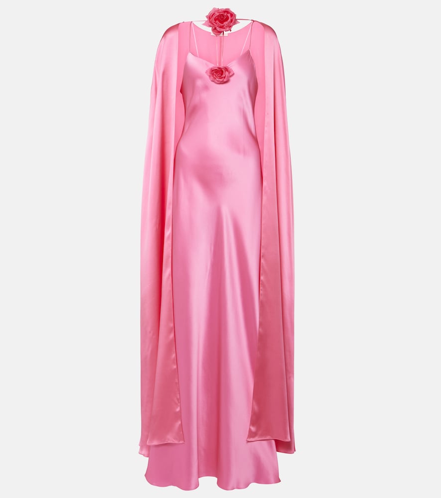 Rodarte Caped silk gown. Rodarte 披肩真丝礼服