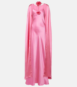 Rodarte Caped silk gown