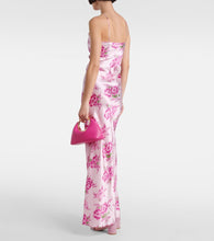 Rodarte Floral-appliqu√É¬© silk maxi dress