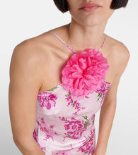 Rodarte Floral-appliqu√É¬© silk maxi dress