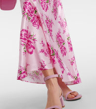 Rodarte Floral-appliqu√É¬© silk maxi dress