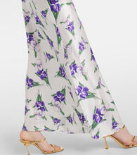 Rodarte Floral-appliqué silk gown