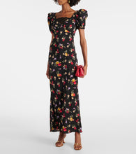 Rodarte Floral silk  de chine gown