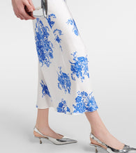 Rodarte Floral silk slip dress