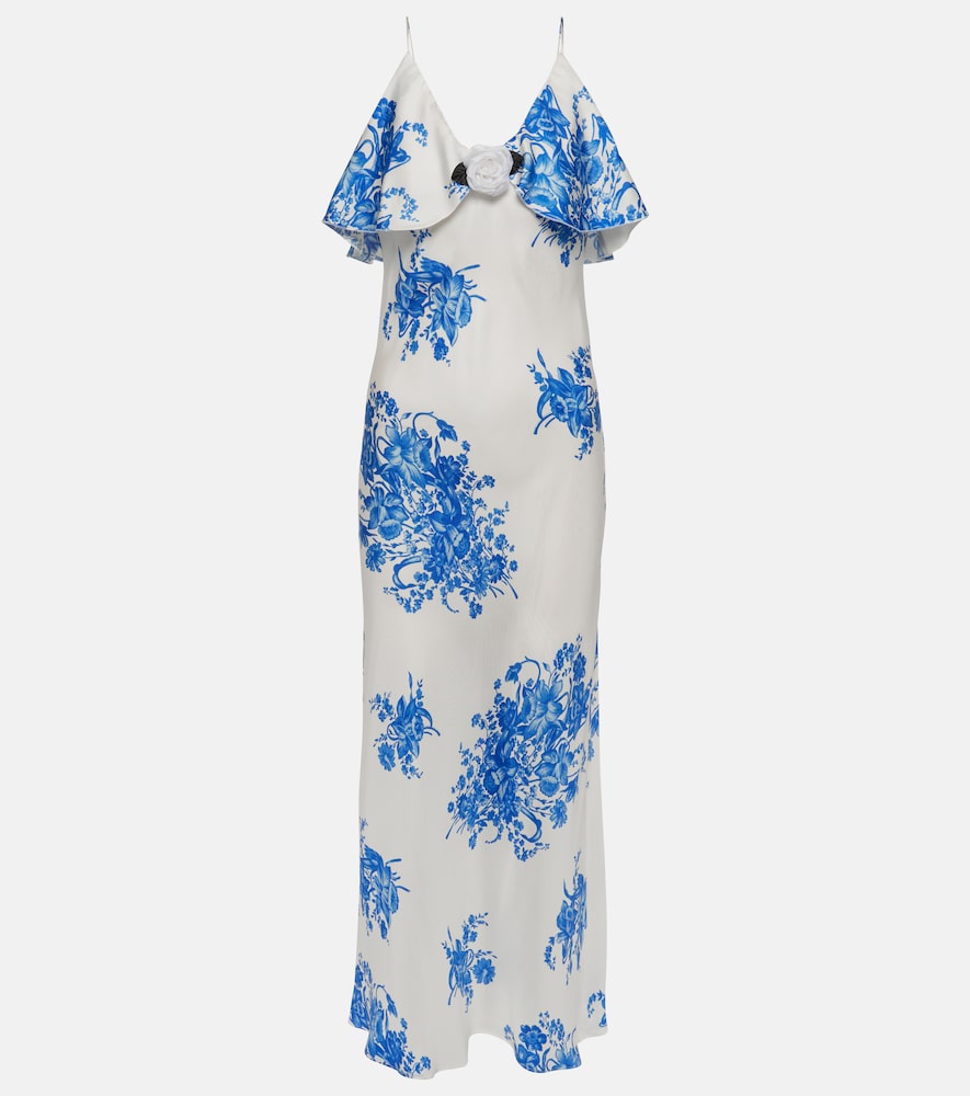 Rodarte Floral silk slip dress. Rodarte Floral 真丝吊带裙