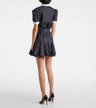 Rodarte Polka Dot silk twill minidress