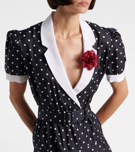 Rodarte Polka Dot silk twill minidress