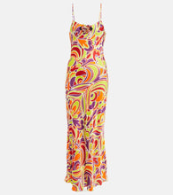 Rodarte Printed satin slip dress. Rodarte 印花缎面吊带裙