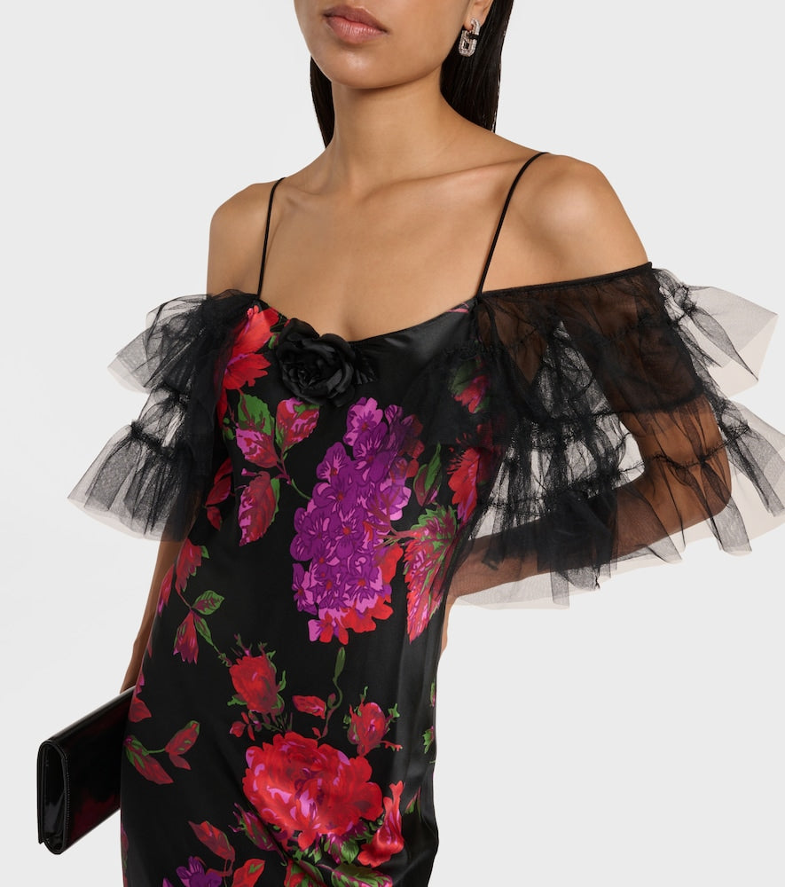 Rodarte Tiered silk tulle gown