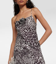 Rodarte Zebra-print silk jacquard gown