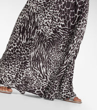 Rodarte Zebra-print silk jacquard gown