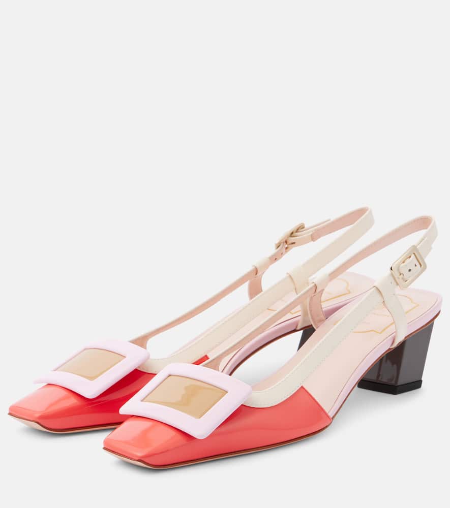 Roger Vivier BV patent leather slingback pumps