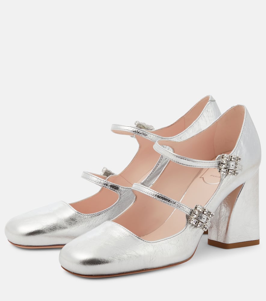 Roger Vivier Babies Mini Tr√É¬®s Vivier leather pumps