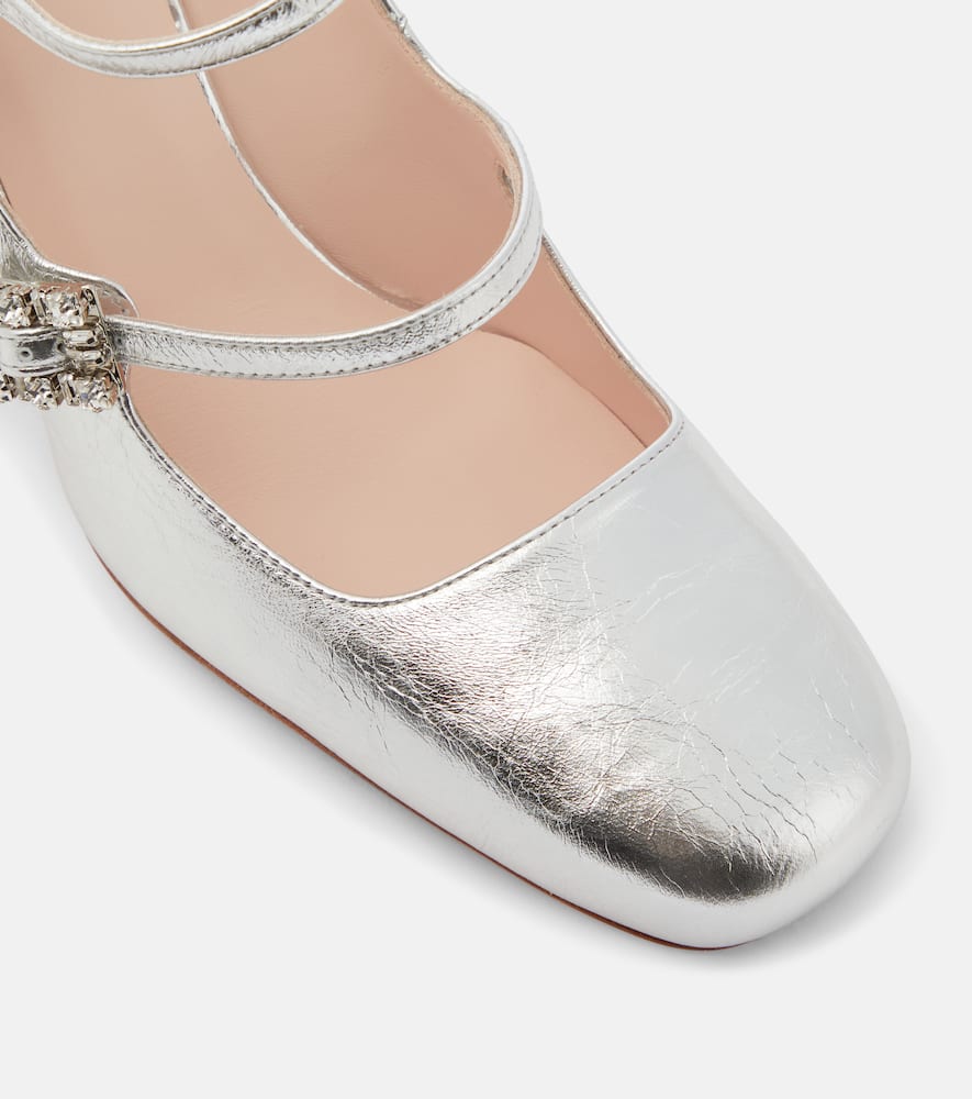 Roger Vivier Babies Mini Tr√É¬®s Vivier leather pumps