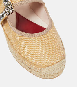 Roger Vivier Babies embellished canvas espadrilles