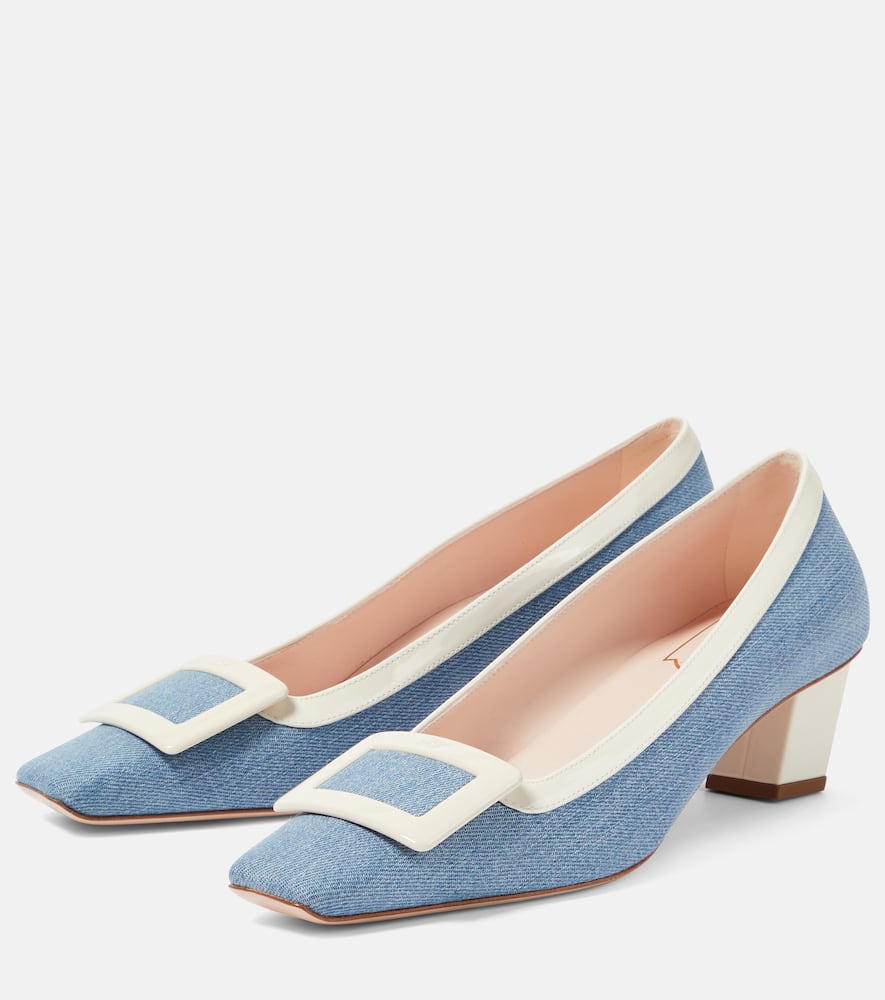 Roger Vivier Belle Vivier 45 canvas pumps