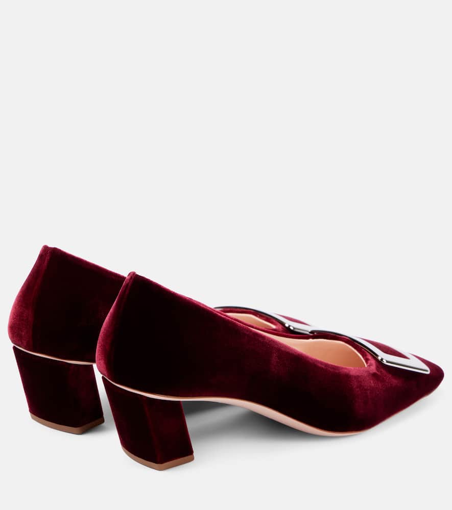 Roger Vivier Belle Vivier 45 faux fur-trimmed pumps