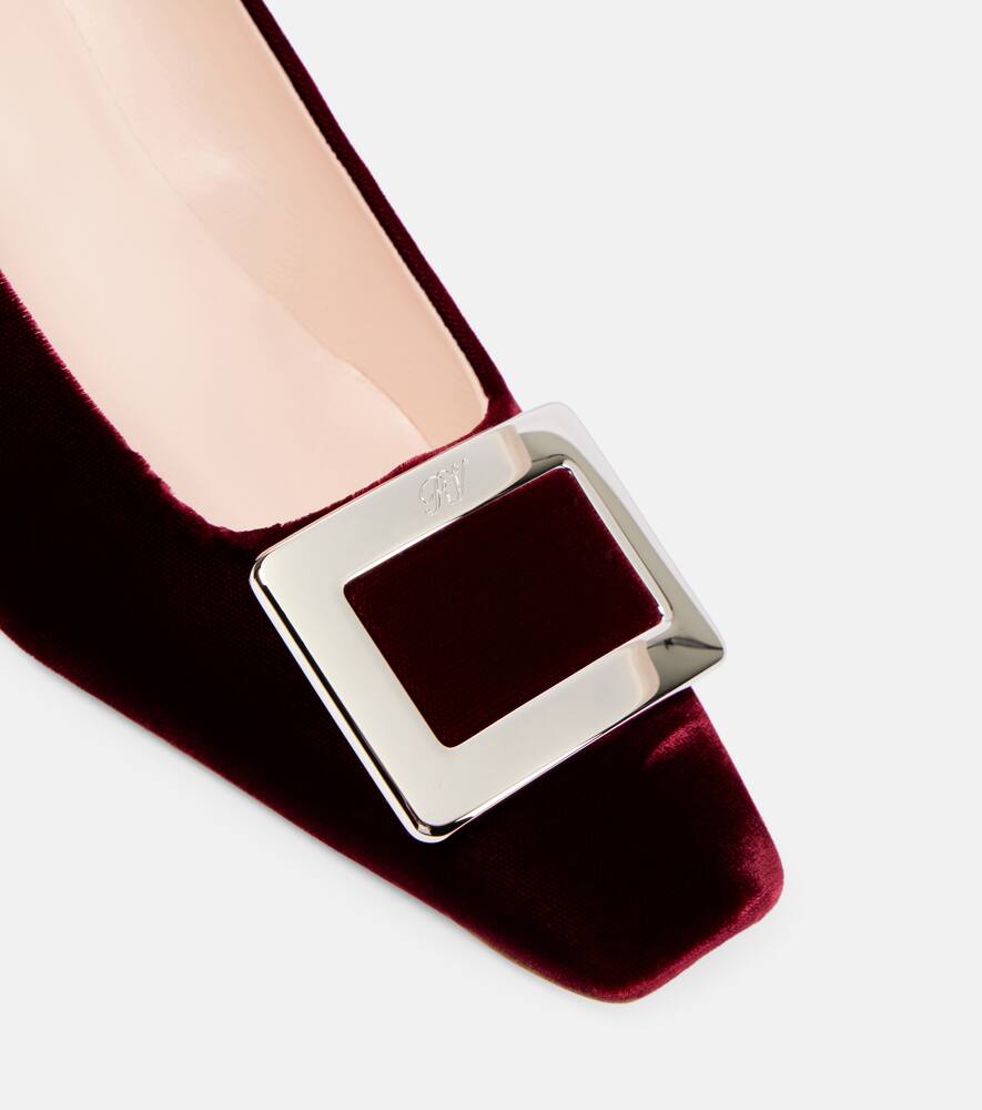 Roger Vivier Belle Vivier 45 faux fur-trimmed pumps