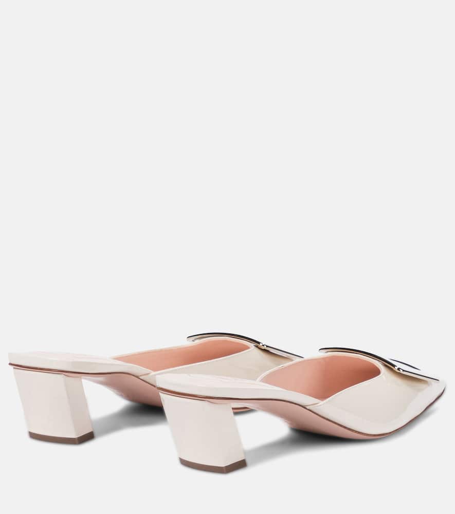 Roger Vivier Belle Vivier 45 patent leather mules