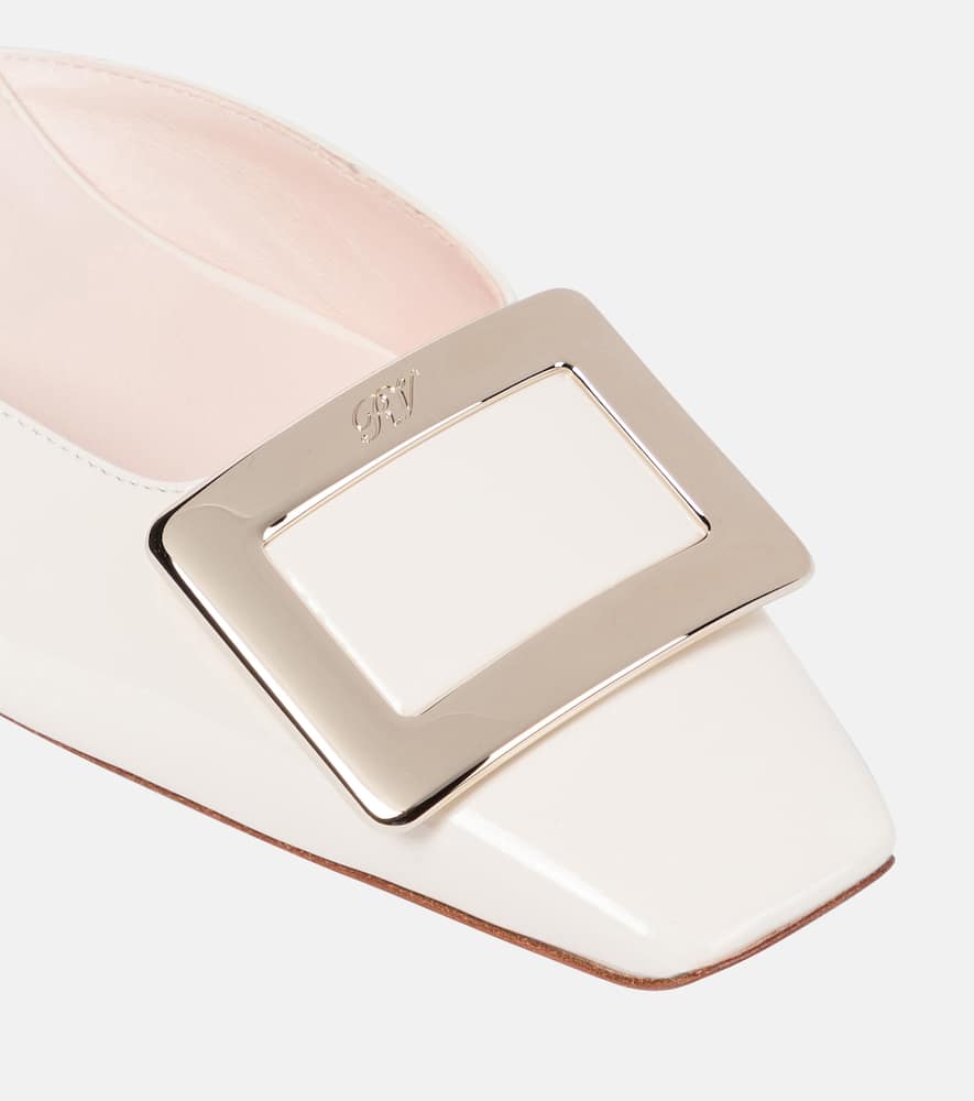 Roger Vivier Belle Vivier 45 patent leather mules