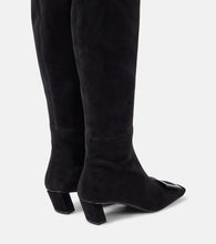 Roger Vivier Belle Vivier 45 suede over-the-knee boots