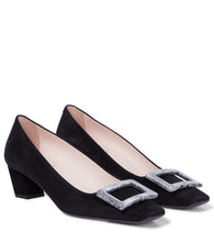 Roger Vivier Belle Vivier 45 suede pumps - Roger Vivier Belle Vivier 45 绒面革高跟鞋