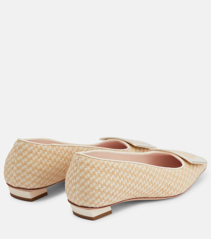 Roger Vivier Belle Vivier Bouclé ballet flats