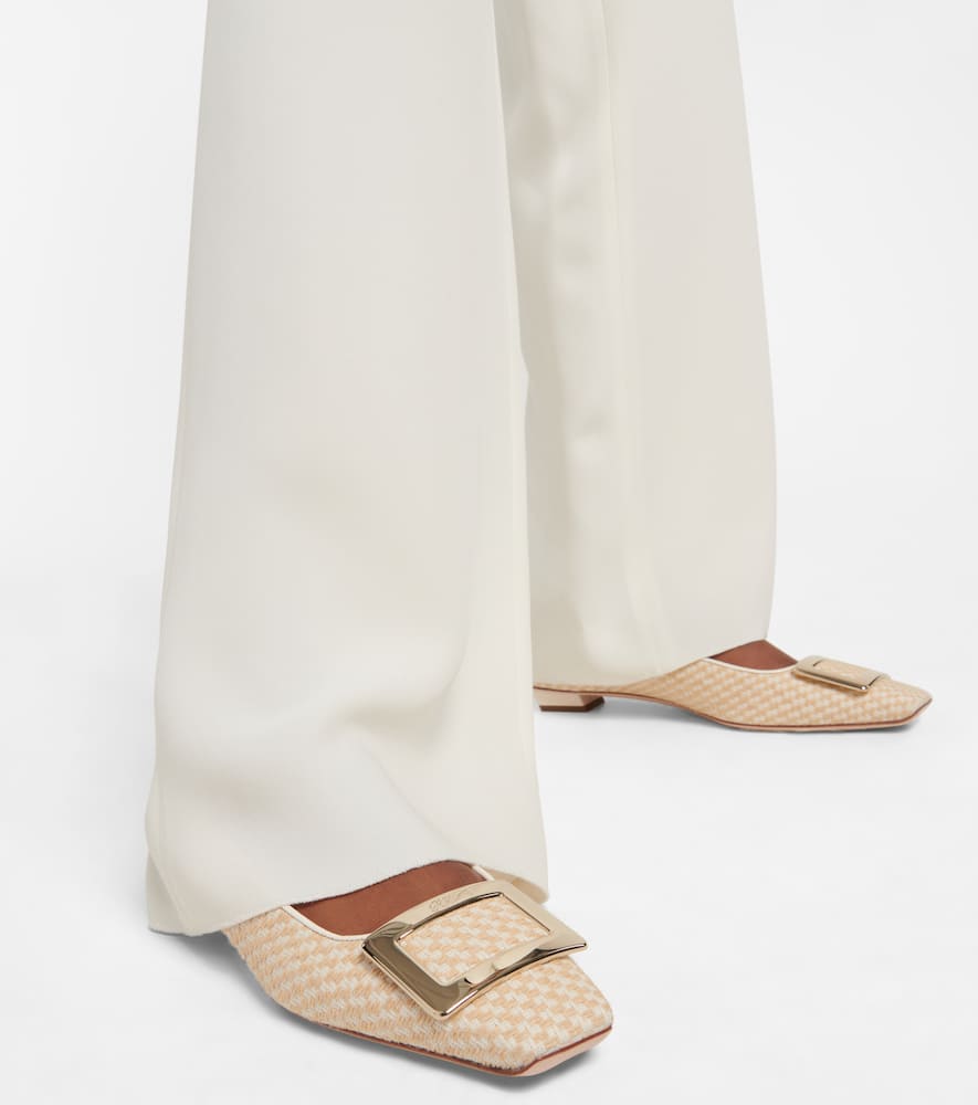 Roger Vivier Belle Vivier Bouclé ballet flats