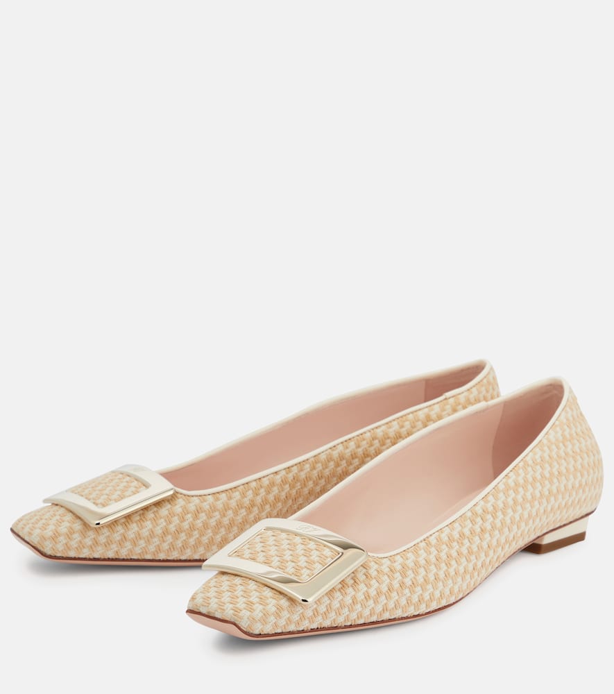 Roger Vivier Belle Vivier Bouclé ballet flats