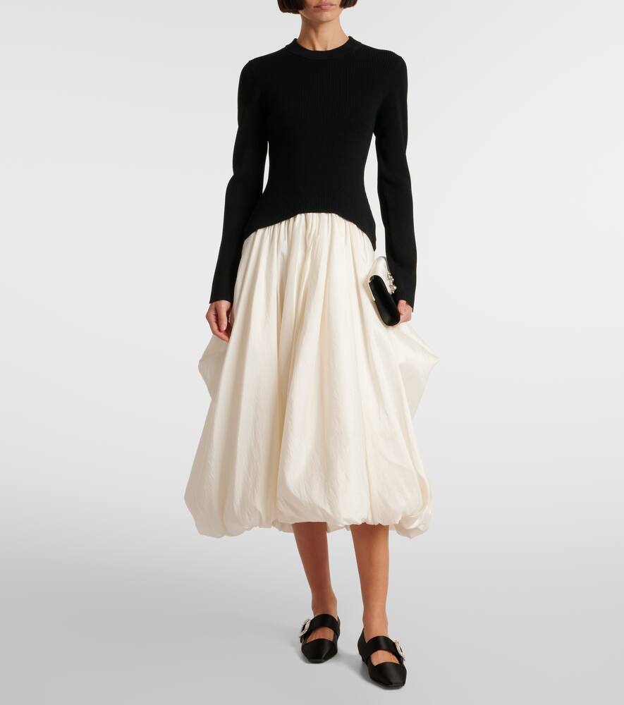Roger Vivier Belle Vivier embellished satin flats
