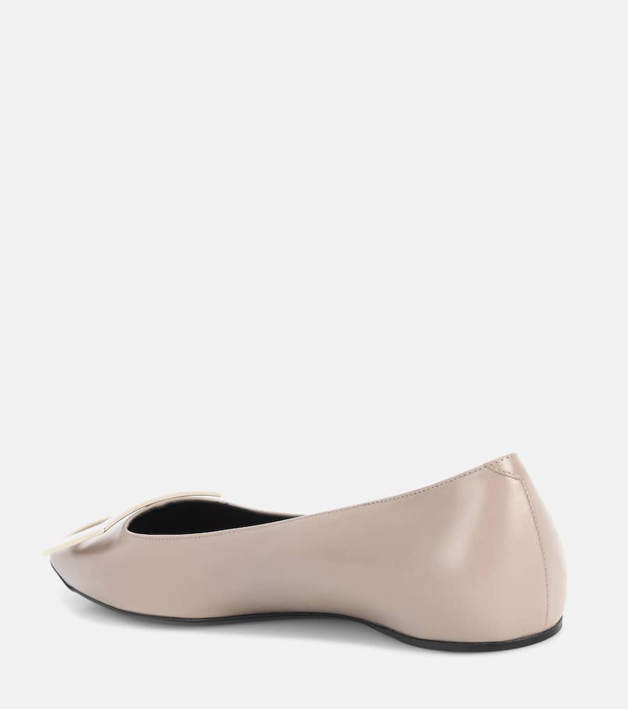 Roger Vivier Belle Vivier leather ballet flats