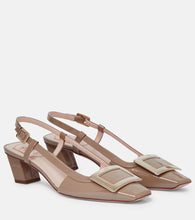 Roger Vivier Belle Vivier leather slingback pumps - Roger Vivier Belle Vivier 皮革露跟高跟鞋