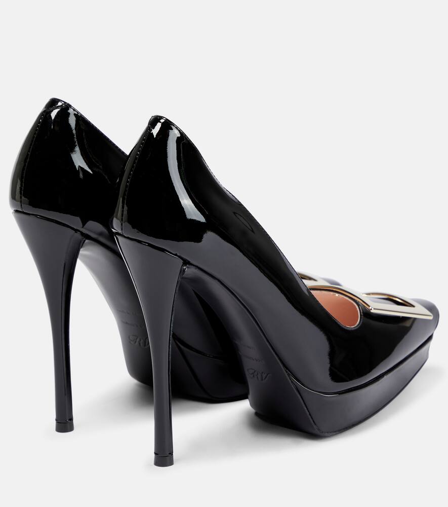 Roger Vivier Belle Vivier patent leather platform pumps