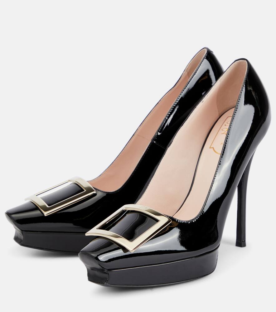 Roger Vivier Belle Vivier patent leather platform pumps