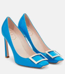 Roger Vivier Belle Vivier patent leather platform pumps