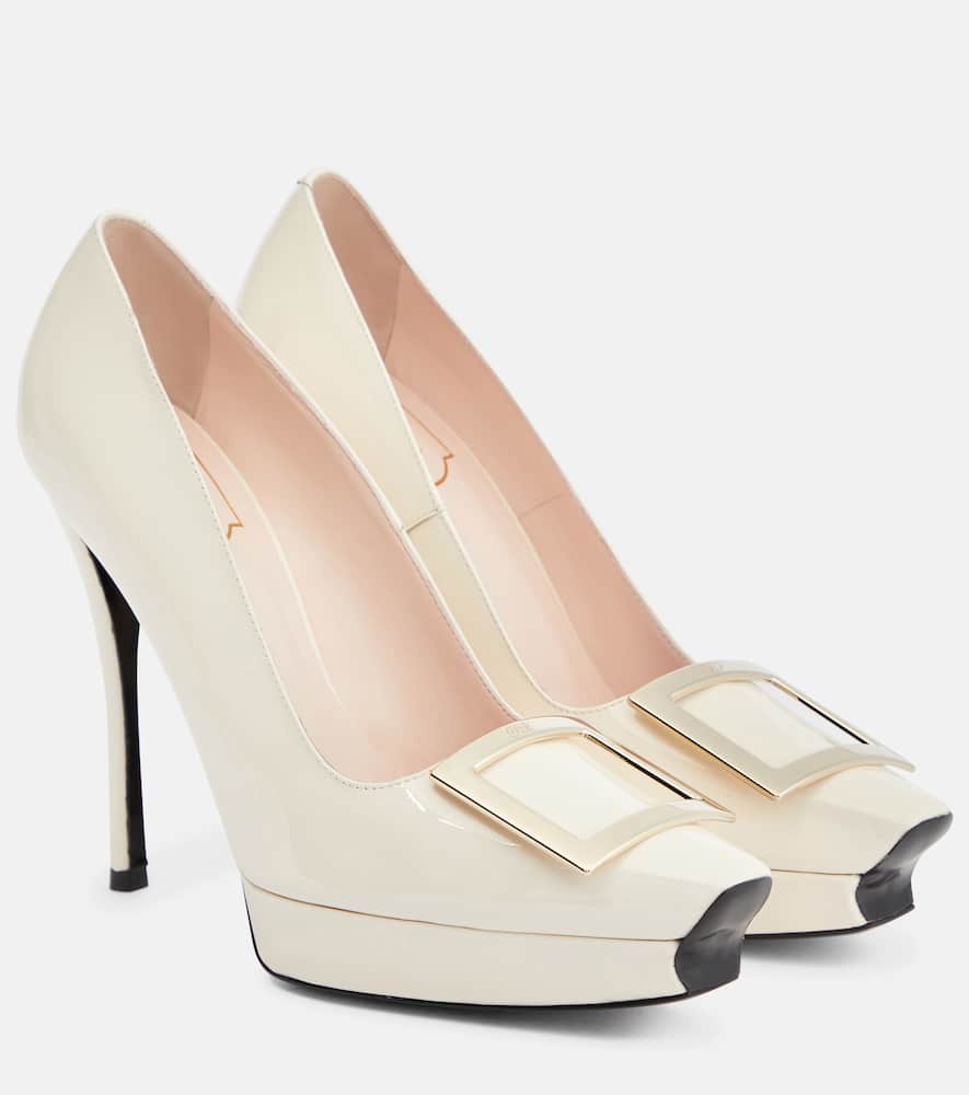 Roger Vivier Belle Vivier patent leather platform pumps