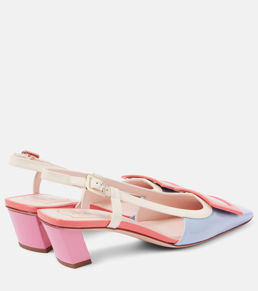Roger Vivier Belle Vivier patent leather slingback pumps