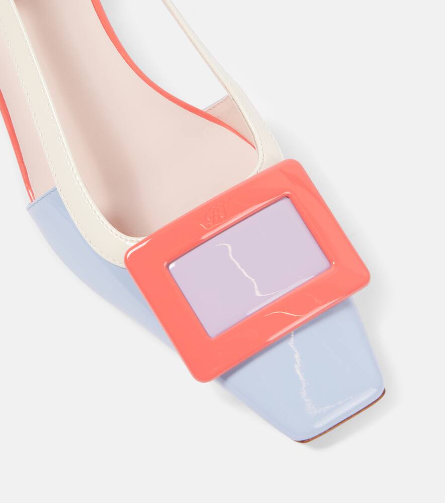 Roger Vivier Belle Vivier patent leather slingback pumps