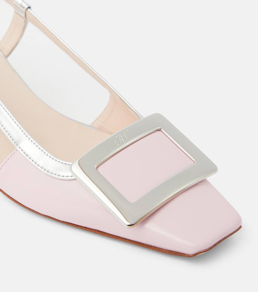 Roger Vivier Belle Vivier patent leather slingback pumps