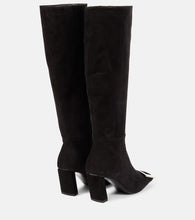 Roger Vivier Belle Vivier suede knee-high boots