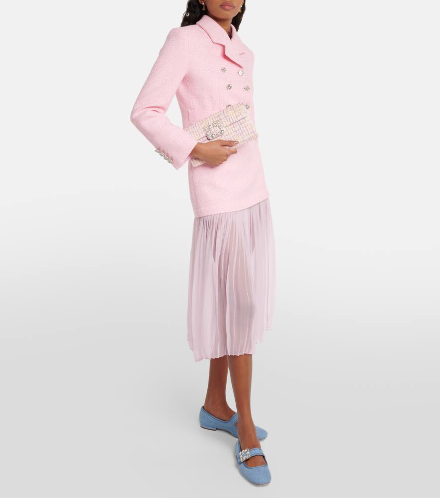 Roger Vivier Bouclé clutch
