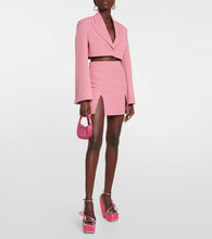 Roger Vivier Choc Bow satin wedge sandals