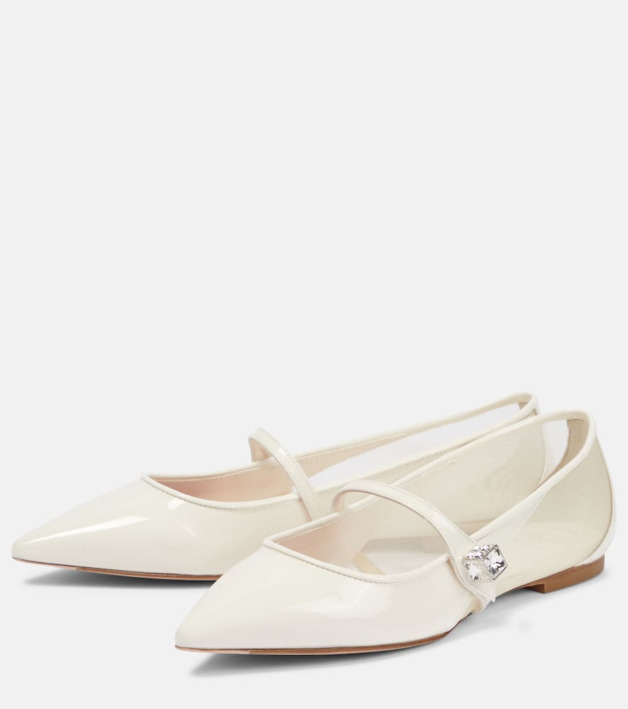 Roger Vivier Cube B patent leather flats