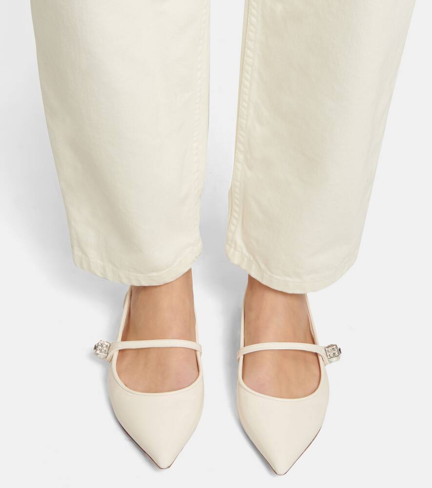 Roger Vivier Cube B patent leather flats