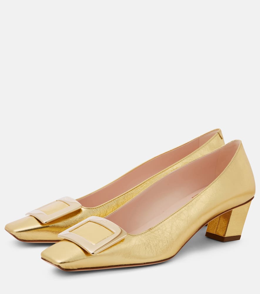 Roger Vivier D√É¬©collet√É¬© Belle Vivier 45 leather pumps