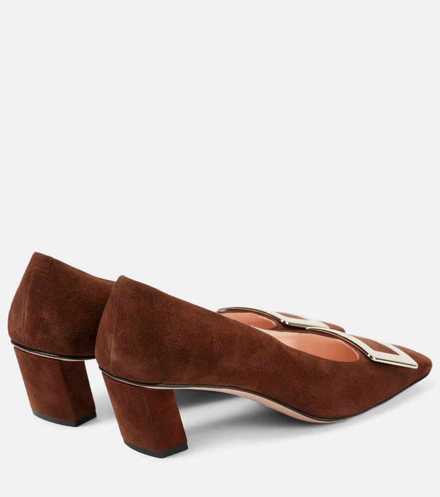 Roger Vivier D√É¬©collet√É¬© Belle Vivier 45 suede pumps