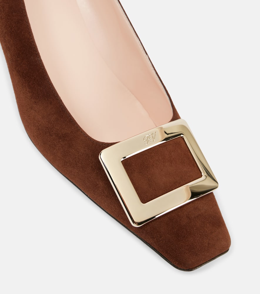 Roger Vivier D√É¬©collet√É¬© Belle Vivier 45 suede pumps
