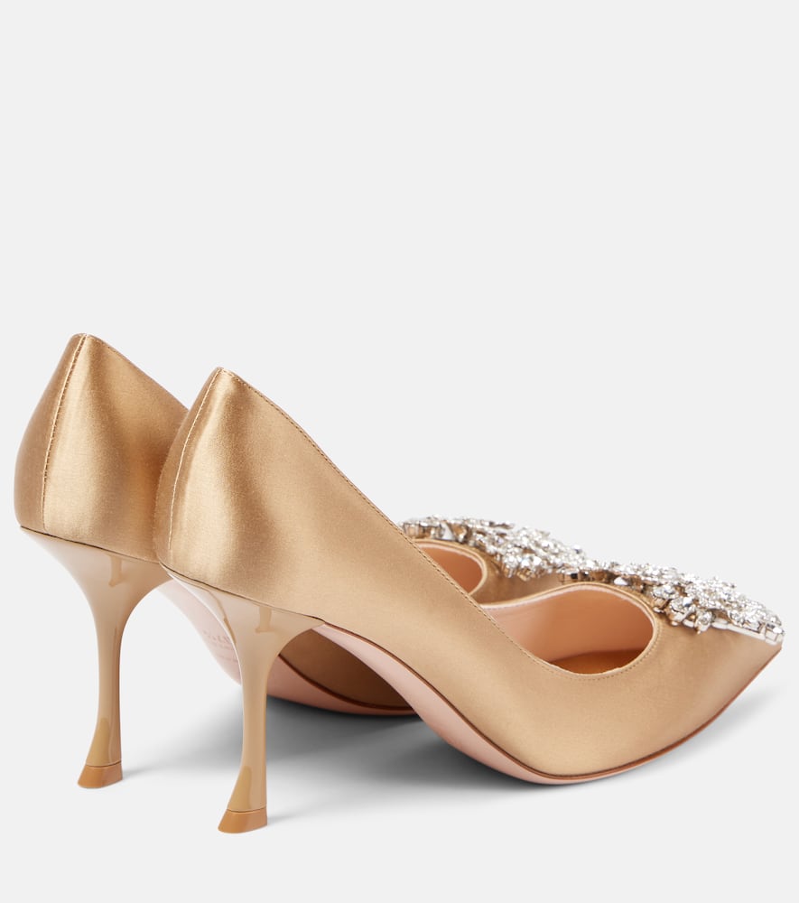 Roger Vivier Efflorescence 85 embellished satin pumps