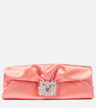Roger Vivier Efflorescence embellished satin clutch. Shop Roger Vivier Clutches for women now.